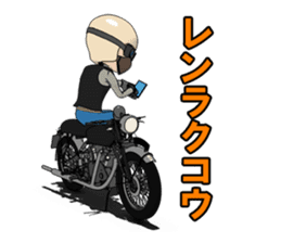 Cafe Racer Classic rider 2 sticker #10806321