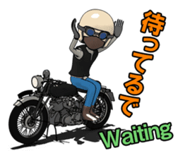 Cafe Racer Classic rider 2 sticker #10806322