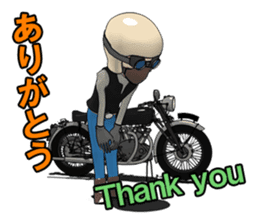 Cafe Racer Classic rider 2 sticker #10806331