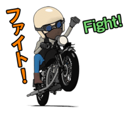 Cafe Racer Classic rider 2 sticker #10806334