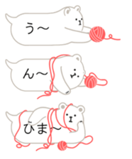 polar bear balloon sticker sticker #10806459