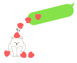 polar bear balloon sticker sticker #10806494