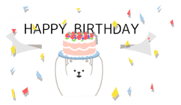 polar bear balloon sticker sticker #10806495