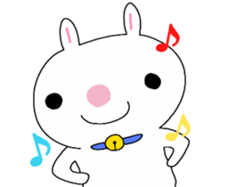 Big rabbit face2 sticker #10806497