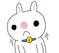 Big rabbit face2 sticker #10806499