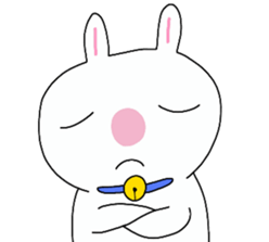 Big rabbit face2 sticker #10806500