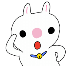 Big rabbit face2 sticker #10806504