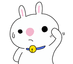 Big rabbit face2 sticker #10806516