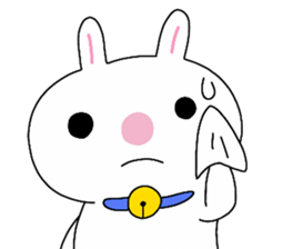 Big rabbit face2 sticker #10806517