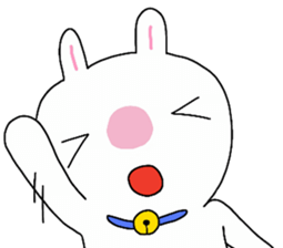 Big rabbit face2 sticker #10806518