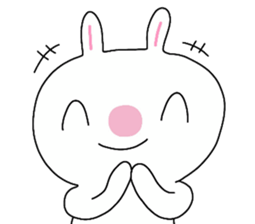 Big rabbit face2 sticker #10806521