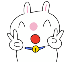 Big rabbit face2 sticker #10806524