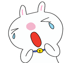 Big rabbit face2 sticker #10806525