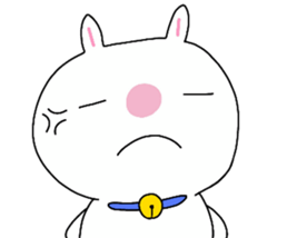 Big rabbit face2 sticker #10806529