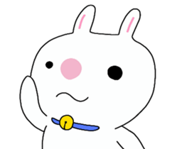 Big rabbit face2 sticker #10806531