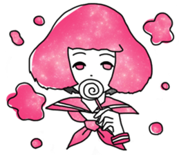 Space Pattern Sailor Girl sticker #10806579