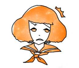 Space Pattern Sailor Girl sticker #10806587