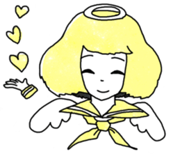 Space Pattern Sailor Girl sticker #10806593