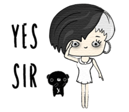 My black bear V.1 (English) sticker #10806622