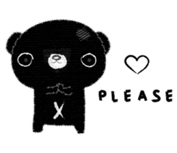 My black bear V.1 (English) sticker #10806630