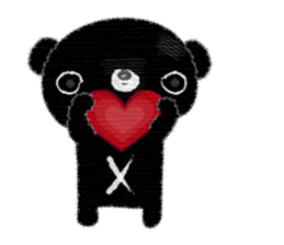 My black bear V.1 (English) sticker #10806639