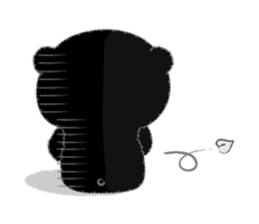 My black bear V.1 (English) sticker #10806651