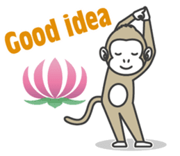 YOGA MONKEY OJAS sticker #10806767