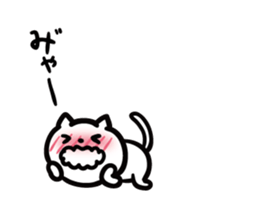 Earnestly shy cat sticker #10807196