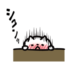 Earnestly shy cat sticker #10807210