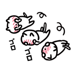 Earnestly shy cat sticker #10807212