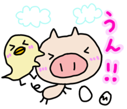 Pig pritty Sticker sticker #10807581