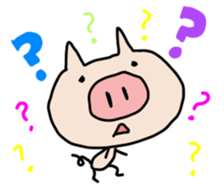 Pig pritty Sticker sticker #10807607