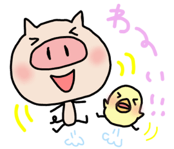Pig pritty Sticker sticker #10807614
