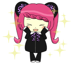 Glitter Cute Girls 4 -Teddy bear- sticker #10807617