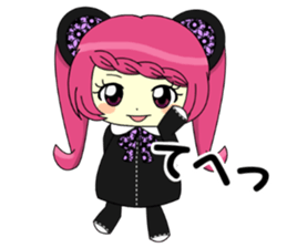 Glitter Cute Girls 4 -Teddy bear- sticker #10807618