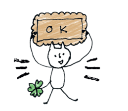 Four Leaf Clover cat sticker #10807663