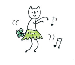 Four Leaf Clover cat sticker #10807679