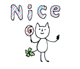 Four Leaf Clover cat sticker #10807691