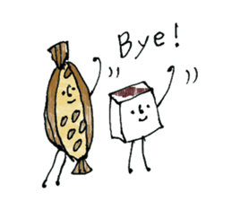 Soy food sticker #10808036