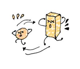 Soy food sticker #10808052