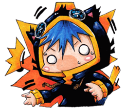 Neko in black 2 sticker #10808482