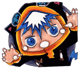 Neko in black 2 sticker #10808495