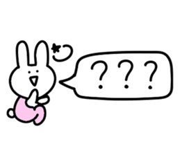 Balloon too loose rabbit sticker #10808593