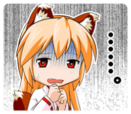 A Fox Shrine Maiden of Kagura 3 sticker #10808618