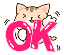 Brown cat Sticker. sticker #10808739