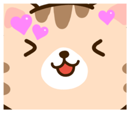 Brown cat Sticker. sticker #10808762