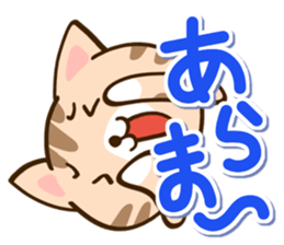 Brown cat Sticker. sticker #10808767