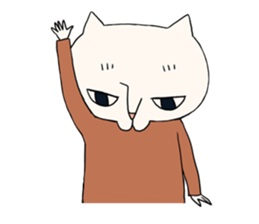 Poor talker cat's sticker #10808816