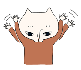 Poor talker cat's sticker #10808817