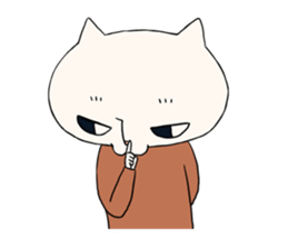 Poor talker cat's sticker #10808820